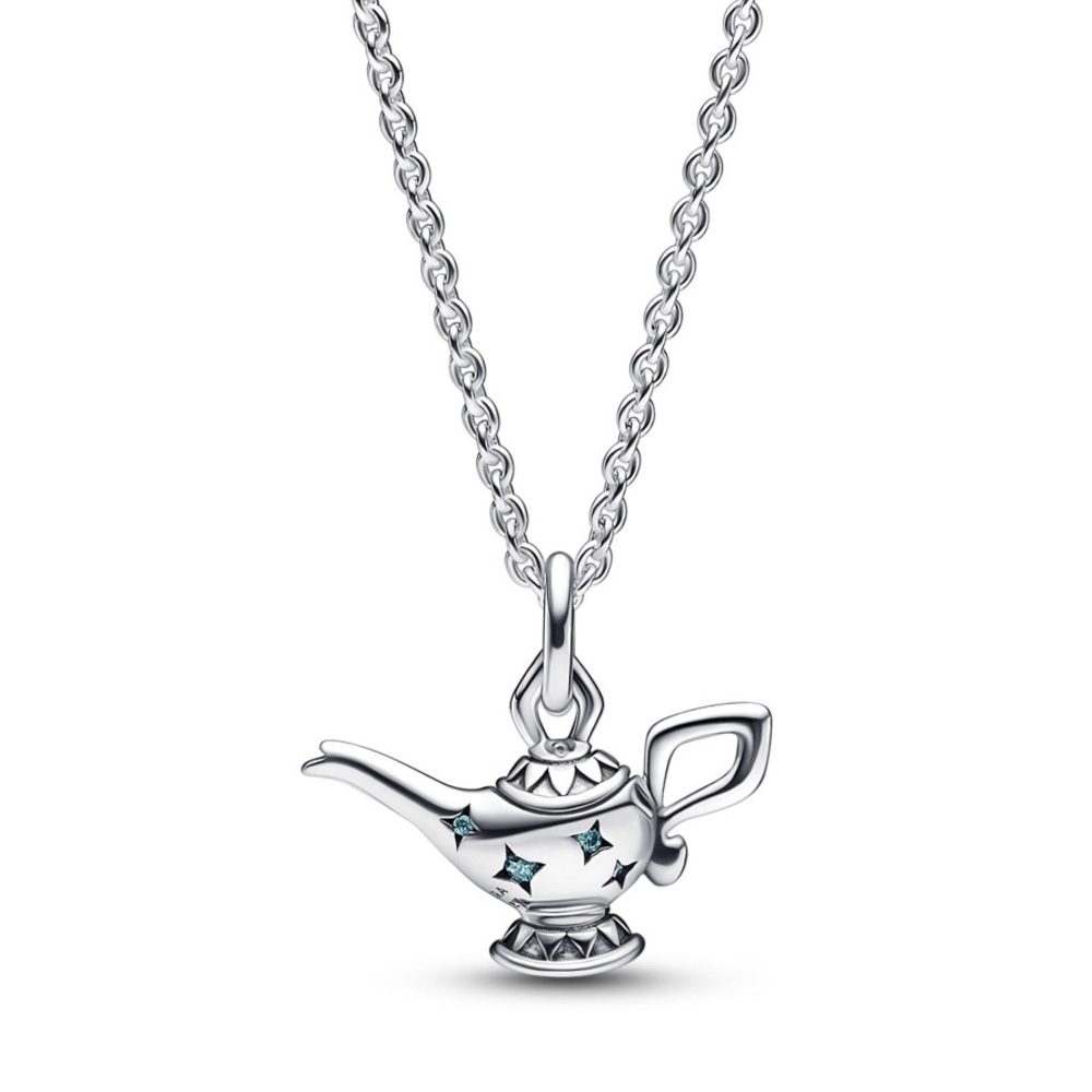 New Pandora Disney Aladdin Magic Lamp Pendant Collier Necklace